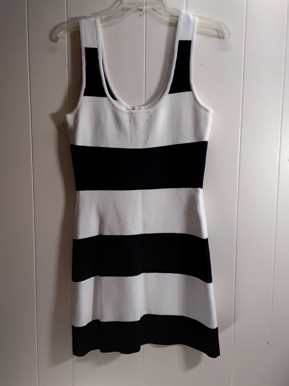 Abercrombie & Fitch Navy and White Striped Tank Mini Dress - Picture 4 of 5